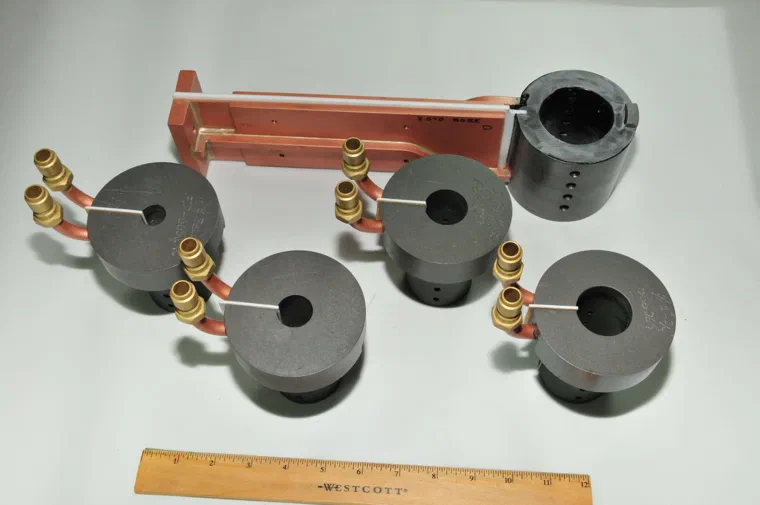 Fluxtrol soft magnetic composite cores with copper coil leads