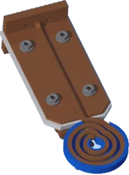 Pancake coil with Fluxtrol 100