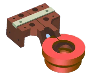 Fluxtrol 25 shown on an induction coil