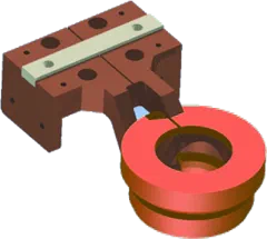 2 Turn O.D. coil with Fluxtrol 25