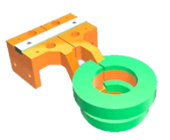 2 Turn OD coil with Fluxtrol A