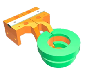 Fluxtrol A shown on an induction coil