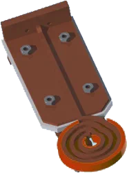Pancake coil with Fluxtrol 25