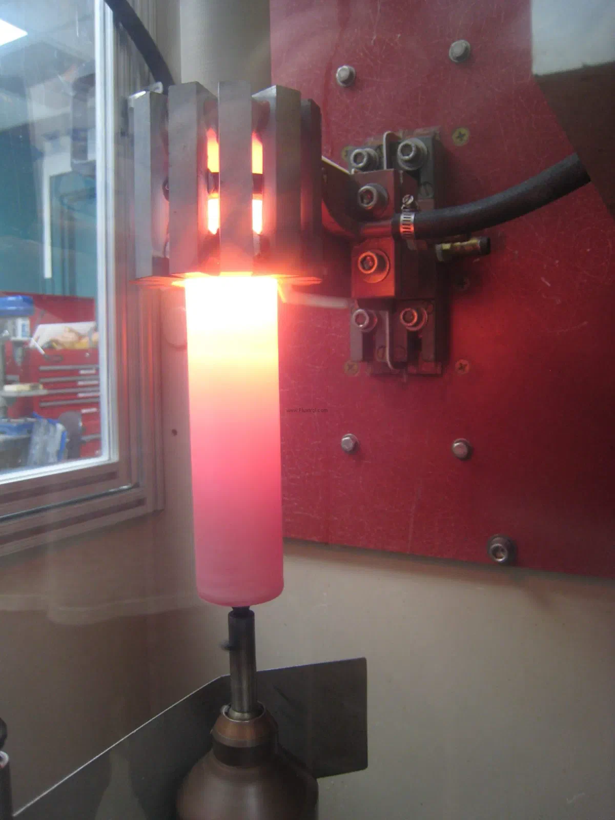Plasma coating being induction bonded, a Fluxtrol gallery photo
