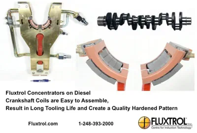 induction diesel crankshaft coil design